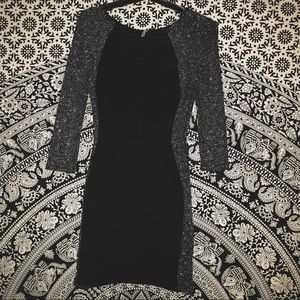 black glitter dress